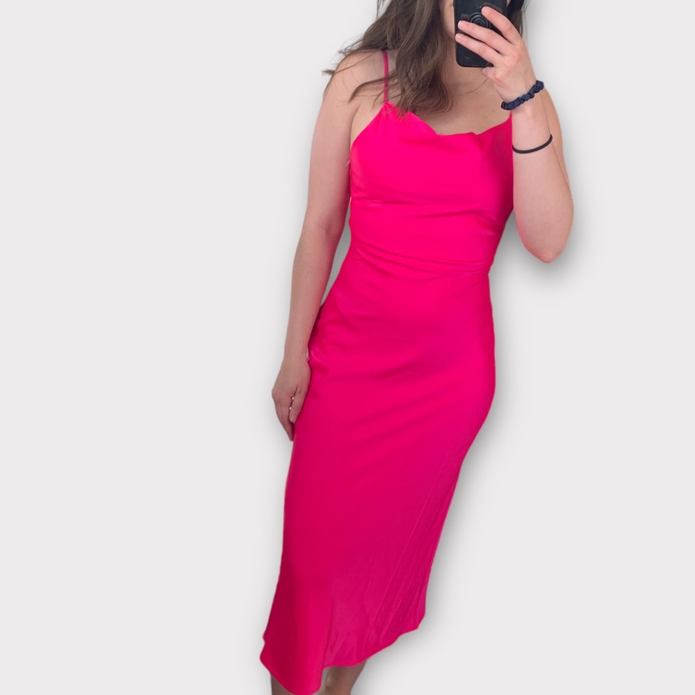 Midi Satin Slip Dress